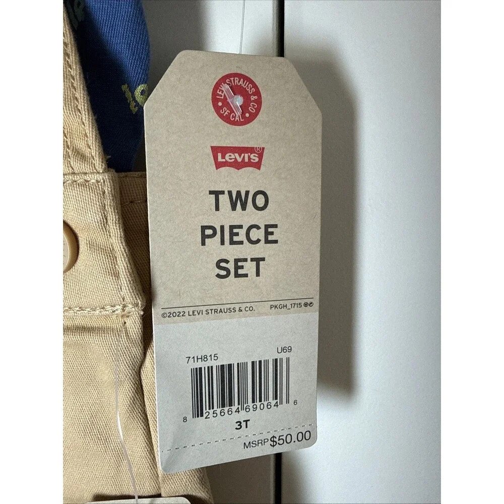 Levi's NWT 3T Overall Set 2-Piece